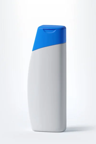 Візуалізація Шампунь Догляд Тілом Волоссям Пляшка Білому Тлі — стокове фото