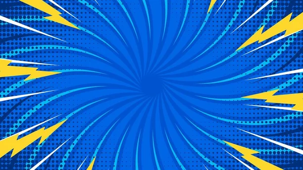 New Blue comic book background vintage pop art superhero background for comics