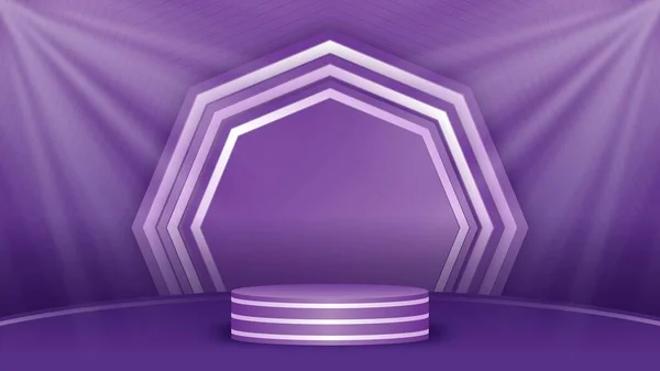 Product podium background, purple product display template