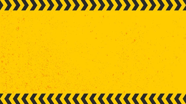 Construction Background Grunge Texture Yellow Black Template — Image vectorielle