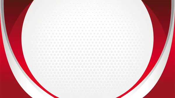 Red and white business background, blank modern background with hexagonal pattern design vector