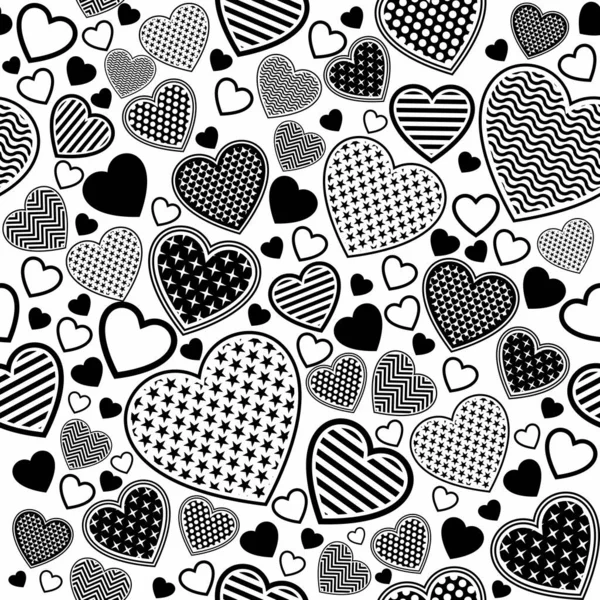 Various love doodle collection vector seamless pattern