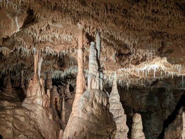 Stalactites and Stalagmites at Moravian Karst in Czech Republic