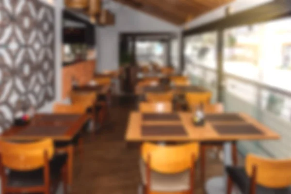 Defocused Restaurant Interior Used Background — Photo