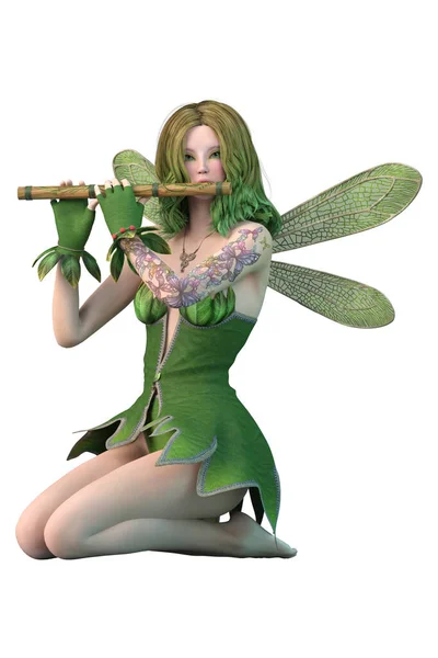 Fantasy Green Summer Fairy —  Fotos de Stock