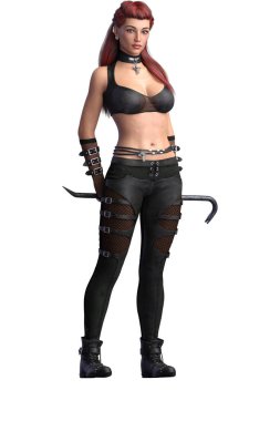 Cyberpunk dystopia rebel woman