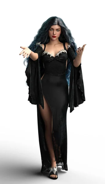 Gothic Skull Witch Woman