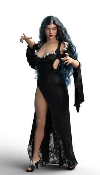 Gothic Skull Witch Woman