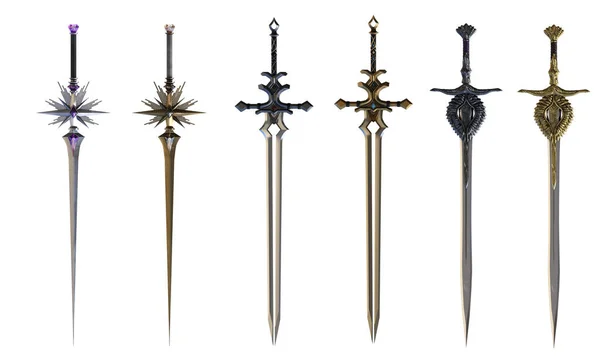 Fantasy medieval 3D weapon