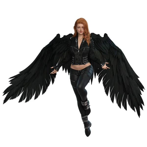 Modern Fantasy Dark Angel — 스톡 사진