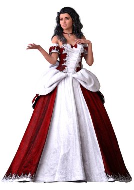 3D render of beautiful princess