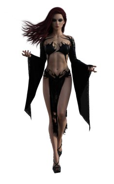 Dark witch 3D render