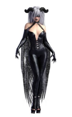 Horns daedra demon 3D render