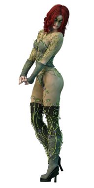 Poison Ivy 3D render