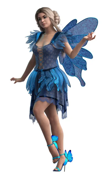 Blue Fairy Render — 스톡 사진