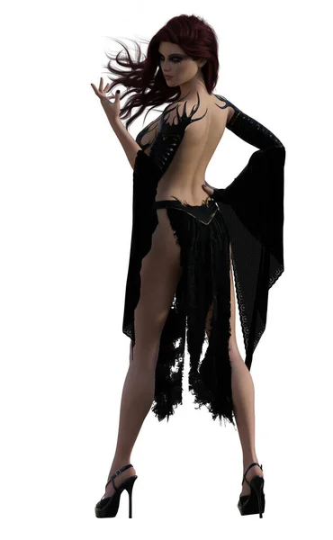Dark witch 3D render