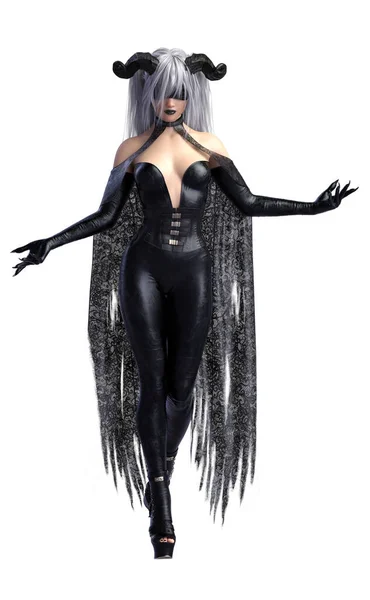 Horns daedra demon 3D render