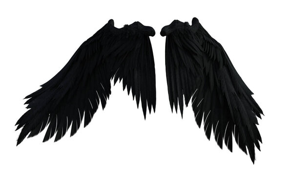 Angel wings 3D render