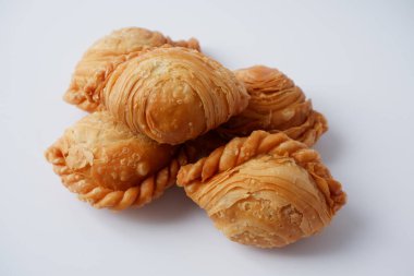 chicken curry puff Thai food,Crispy outside, soft inside.