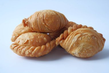 chicken curry puff Thai food,Crispy outside, soft inside.