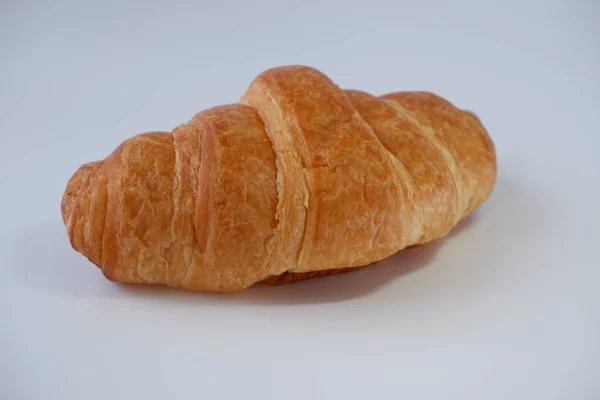 Delicious Butter Croissant Morning Work — Stock Fotó