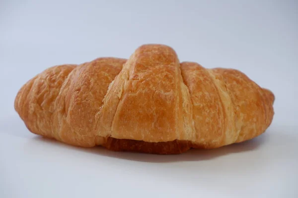 Delicious Butter Croissant Morning Work — Foto Stock