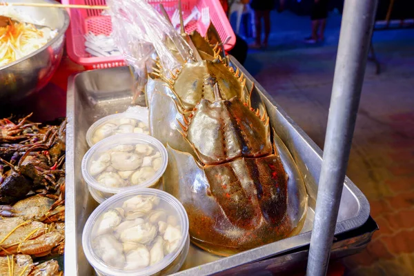 Cangrejos Herradura Vendidos Puestos Comida Callejera Tailandia Popular Para Comer —  Fotos de Stock