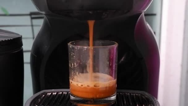 Máquina Automática Café Está Fazendo Fotos Café Expresso Água Café — Vídeo de Stock