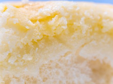 Yumuşak ekmeğin tam kare yakın çekim dokusu