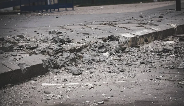 Consequences of rocket fire in the cities of Ukraine during armed hostilities and aggression