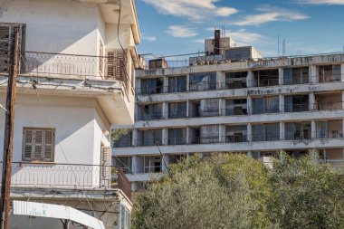 The abandoned city, ghost town, Varosha in Famagusta, North Cyprus. The local name is 