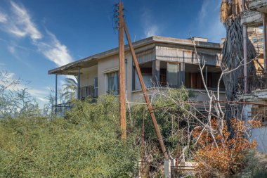 The abandoned city, ghost town, Varosha in Famagusta, North Cyprus. The local name is 