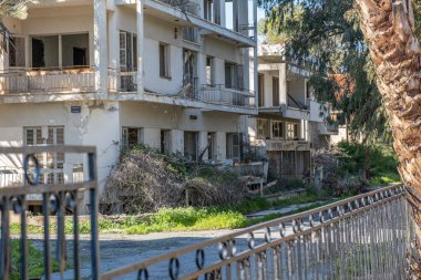 The abandoned city, ghost town, Varosha in Famagusta, North Cyprus. The local name is 