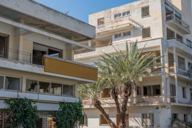 The abandoned city, ghost town, Varosha in Famagusta, North Cyprus. The local name is 