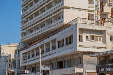 The abandoned city, ghost town, Varosha in Famagusta, North Cyprus. The local name is 