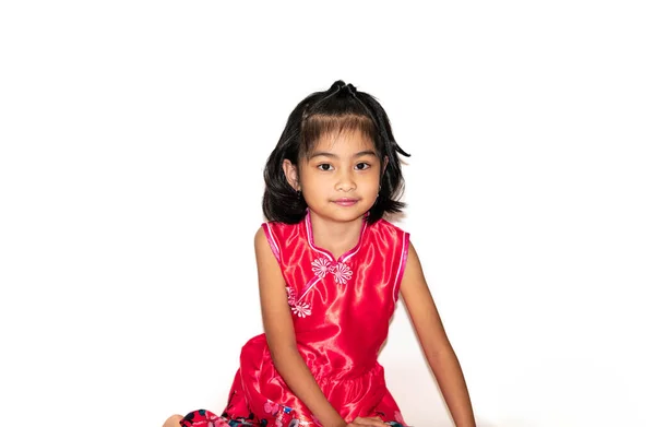Портрет Маленькой Девочки Играющей Полу — стоковое фото
