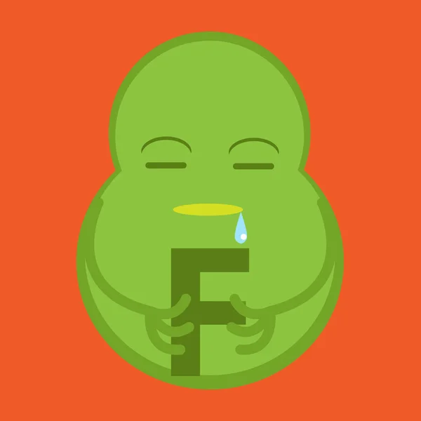 Vector Graphic Illustration Avocado Character Variation Letter Can Used Education — 스톡 벡터