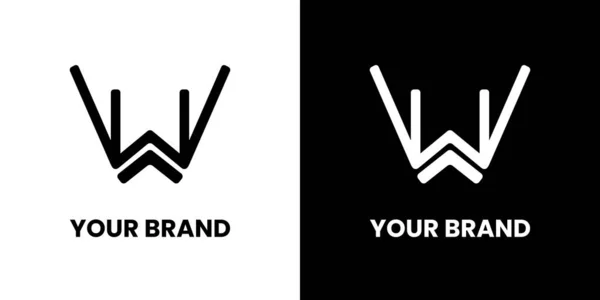 Lettera Iniziale Con Logo Simbolo Elementi Design Del Marchio Icona — Vettoriale Stock