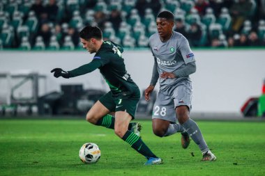 Wolfsburg, Almanya, 12 Aralık 2019: VfL Wolfsburg 'dan Josip Brekalo, VfL Wolfsburg ile AS Saint-Etienne arasında oynanan UEFA Avrupa Ligi karşılaşmasında.