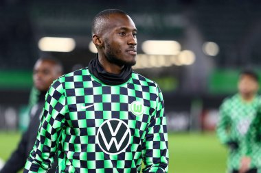 Wolfsburg, Almanya, 12 Aralık 2019: Volkswagen Arena 'da VfL Wolfsburg ve AS Saint-Etienne arasında oynanan UEFA Avrupa Ligi karşılaşması sırasında VfL Wolfsburg' dan Josuha Guilavogui