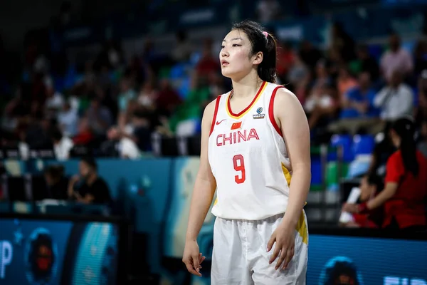 西班牙 Tenerife 2018年9月26日 中国女篮选手李蒙在西班牙女篮世界杯期间 — 图库照片