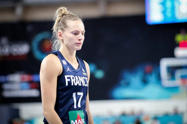 İspanya, Tenerife, 25 Eylül 2018: FIBA Kadınlar Basketbol Dünya Kupası sırasındaki basketbol oyuncusu Marine Johannes 'in portresi