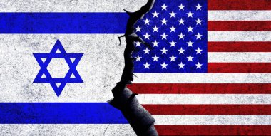 ABD ve İsrail bayrakları birlikte. İsrail ve Amerika Birleşik Devletleri ilişkileri