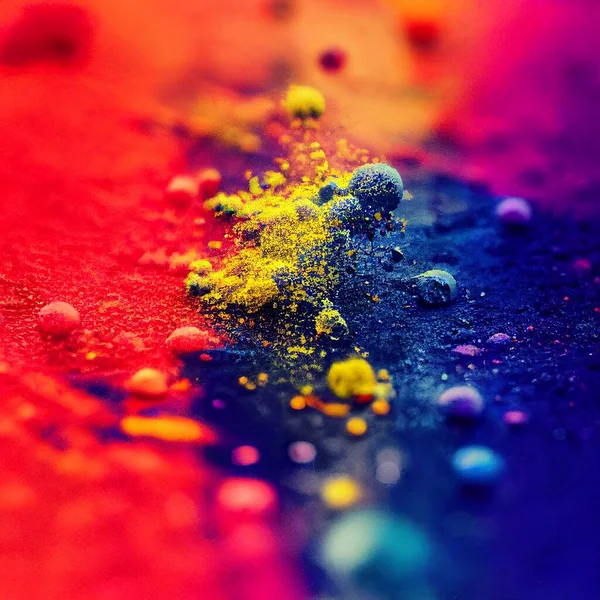 Ink Splash Colors Ultra Realistic Textures High Quality Illustration — стоковое фото