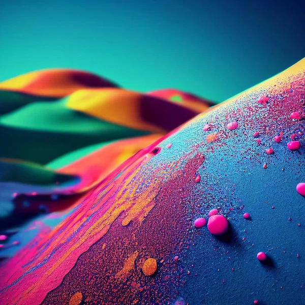 Ink Splash Colors Ultra Realistic Textures High Quality Illustration — Stockfoto
