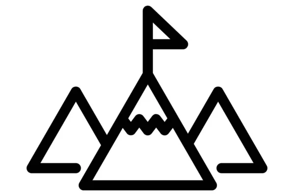 Goal Beautiful Icon. High Quality Editable Strock