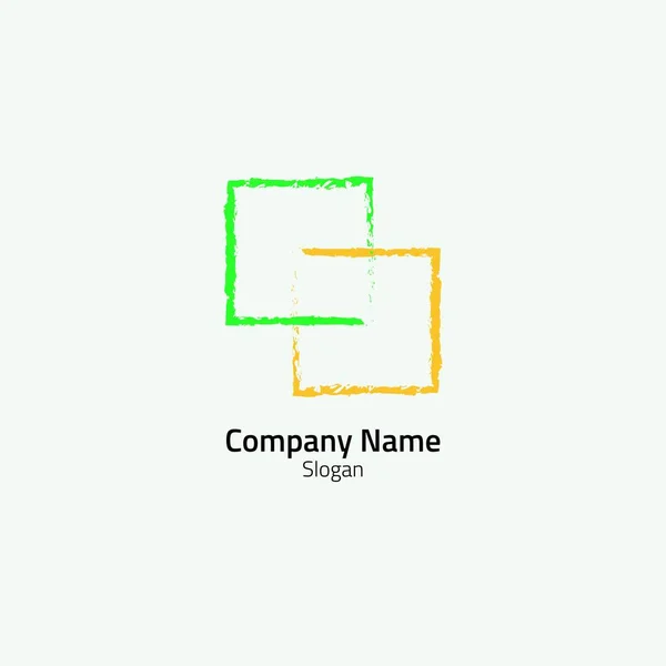 Renkli Karenin Soyut Logosu — Stok Vektör