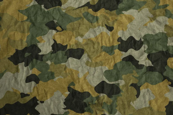 Army Tarp Canvas Camouflage Texture Background — Foto Stock