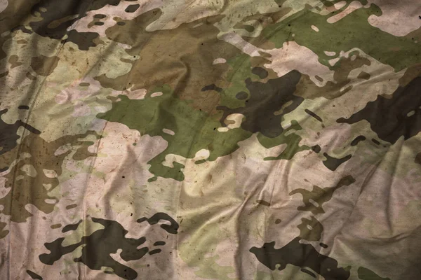 Army Tarp Canvas Camouflage Texture Background — 图库照片