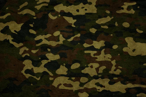 Army Green Forest Camouflage Tarp Canvas Texture Wallpaper — Stok Foto